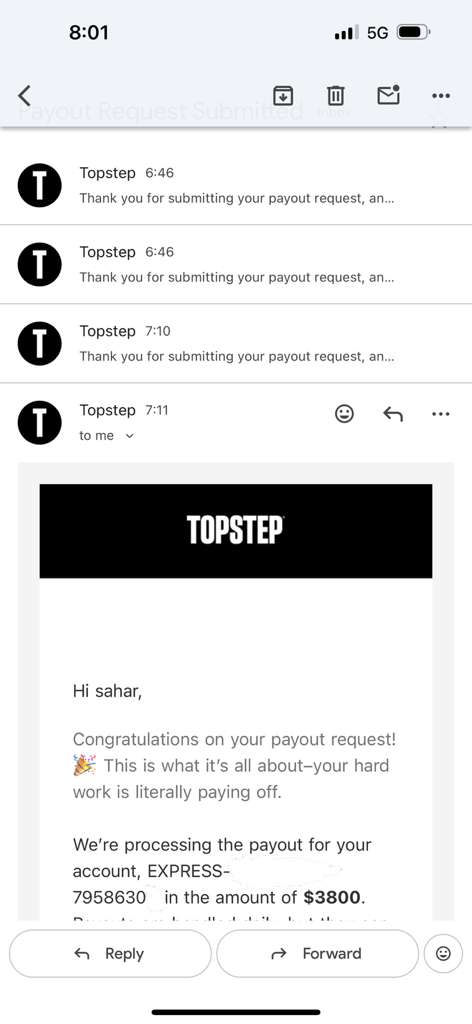 משיכה של $3,800 - Sahar